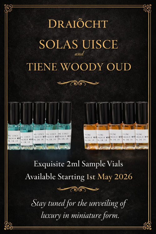 Book sample Draíocht 2ml Fragrance Sample – SOLAS UISCE Eau de Parfum &TEINE WOODY OUD